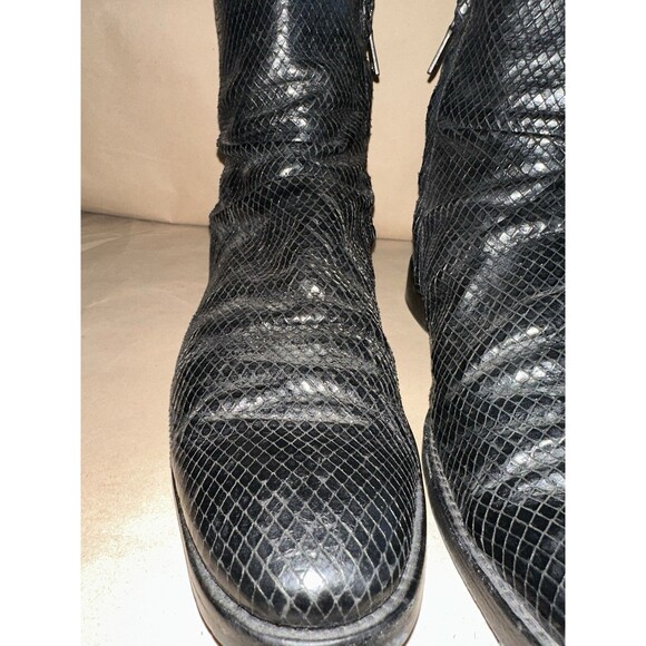 john varvatos Morrison Sharpie Snake Embossed Boots Size 9 Mens main image 8